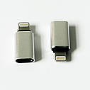 Адаптер перехідник Lightning - USB Type-C Gray, фото 3