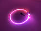 Нашийник для собак світлодіодний з підсвічуванням (рожевий L 70см), фото 6