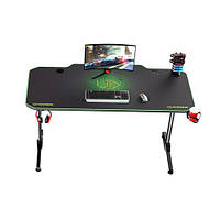 Геймерский игровой стол ULTRADESK Frag Desk Green