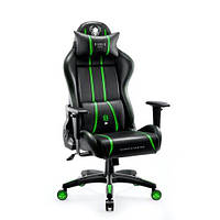 Кресло компьютерное DIABLO CHAIRS X-One 2.0 (L) черный-зеленый