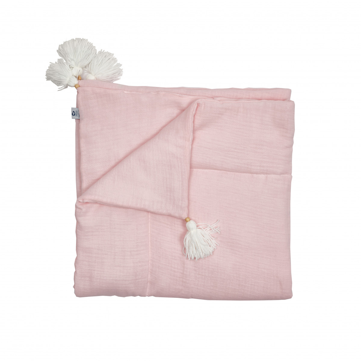 Плед Twins мусліновий 90x90 утеплений, pink, рожевий, фото 1