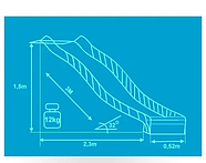 Гірка дитяча пластикова 3м синя, фото 7
