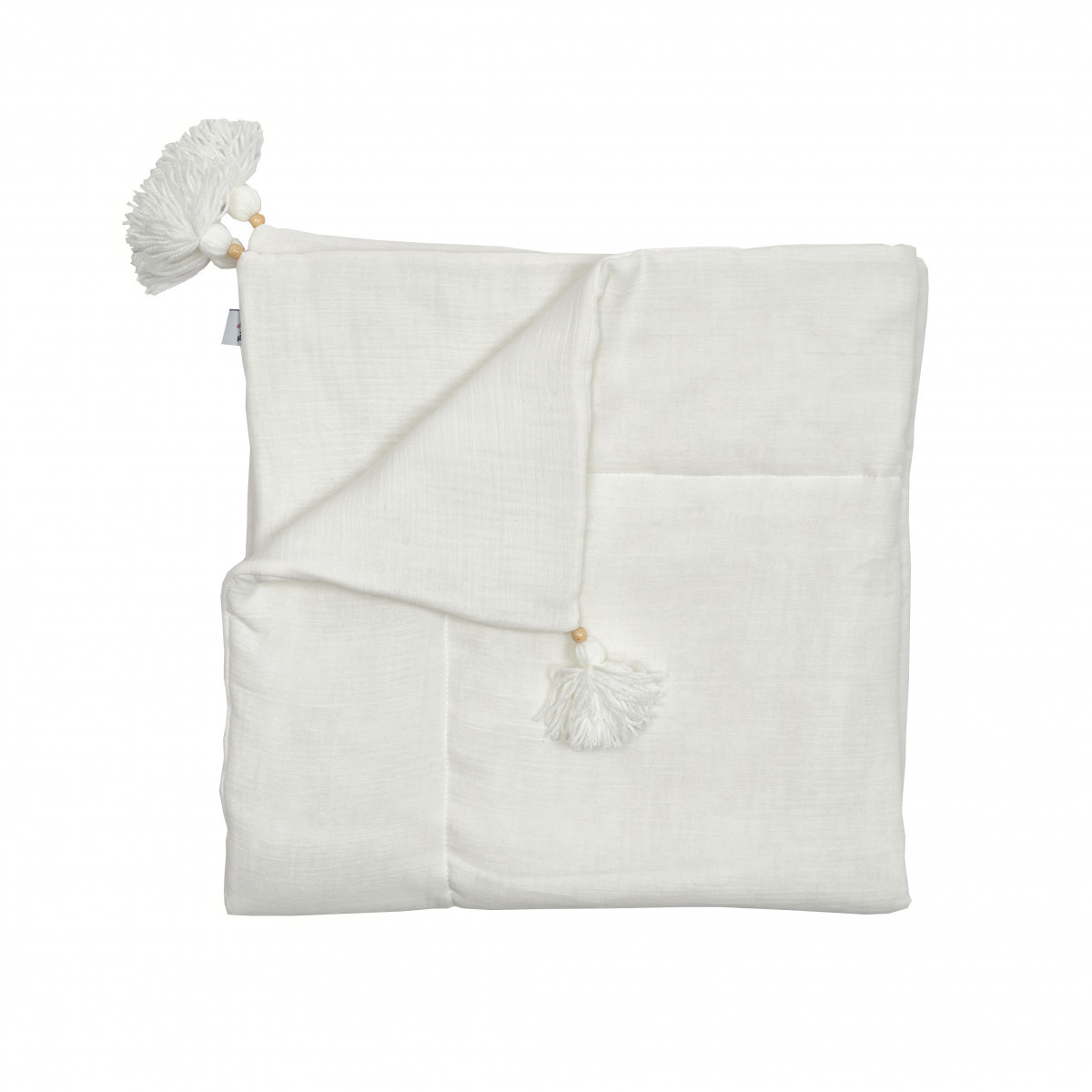 Плед Twins мусліновий 90x90 утеплений, ecru, бежевий, фото 1