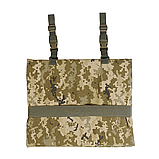 Каремат (40х130 см) П'ятиточка Чотирьохсекційна П-4 Cordura1000D Піксель | З теплоізоляцією Ізолону, фото 3