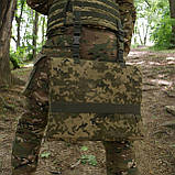 Каремат (40х130 см) П'ятиточка Чотирьохсекційна П-4 Cordura1000D Піксель | З теплоізоляцією Ізолону, фото 11