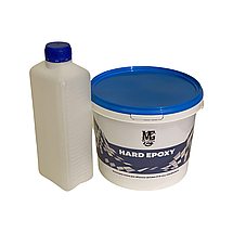 Епоксидна смола прозора HARD EPOXY для об'ємних заливок стільниць з затверджувачем 15кг, фото 3