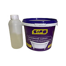 Наливний акрил для ванн Sipo® 1,5 м з миючим засобом Plastall Kings, фото 6