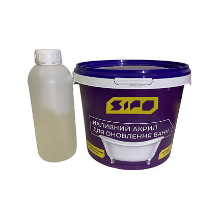 Рідкий акрил для реставрації ванн Sipo® на ванну довжиною 1,7 м, фото 1