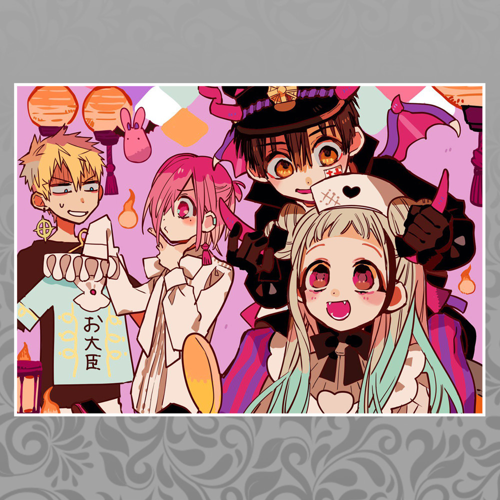 Плакат А3 Аніме Jibaku Сьонен Hanako-kun 035