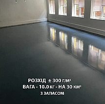 Епоксидна підлога для складу Plastall™ 4,5 кг Kingss (Графіт Темний), фото 4
