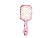 Гребінець для волосся ніжно-рожевий з білим Janeke Superbrush 94SP226 RSA, фото 3