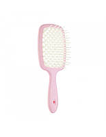 Гребінець для волосся ніжно-рожевий з білим Janeke Superbrush 94SP226 RSA, фото 4