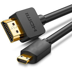 Кабель перехідник HDMI-Micro HDMI 1,5 м / Кабель для виведення зображення на телевізор