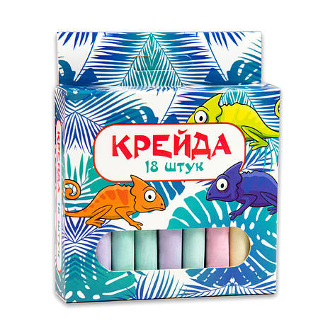 Мел Strateg Маленький круглий різнобарвний — 18 штук (50107) «Strateg» (50107), фото 1