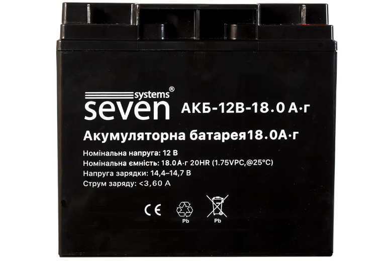 Акумуляторна батарея SEVEN 12 В/18 А·год