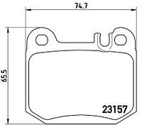 Колодка торм. диск. MITSUBISHI L200 передн. (пр-во BREMBO) P 54 038 Ukr