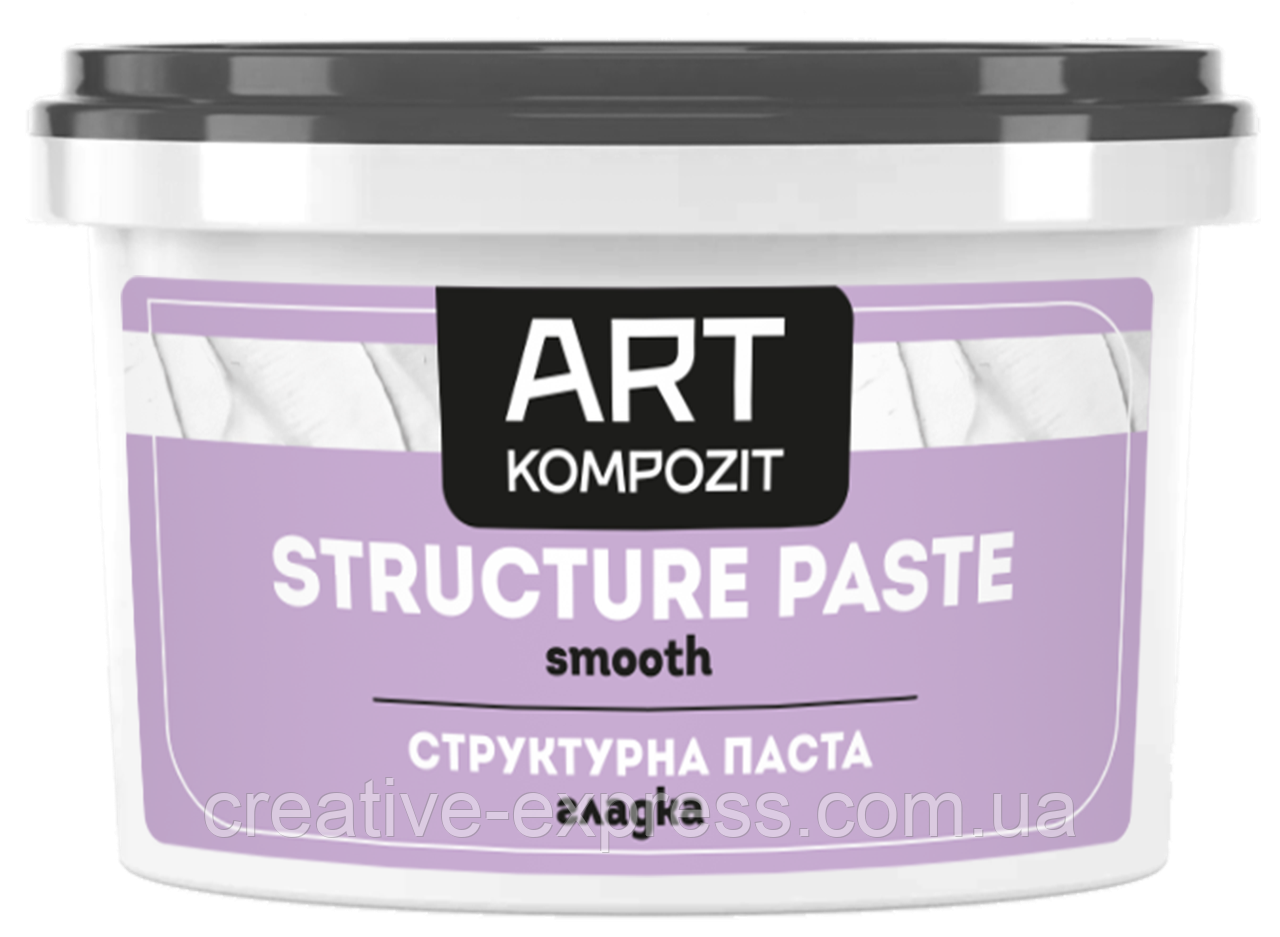 Паста структурна гладка "ART Kompozit", білий, 1 л