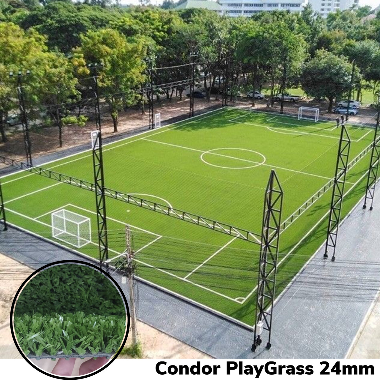 2м Мультиспортивний штучний газон Condor PlayGrass 45 (24мм)