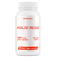 Фолиевая кислота Sporter Folic Acid 800 мкг - 90 таб