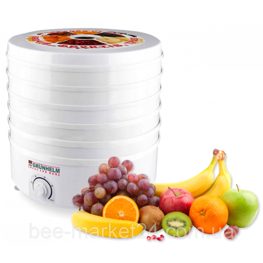 Сушарка для фруктів і овочів GRUNHELM BY1162 5 рівнів 520 Вт