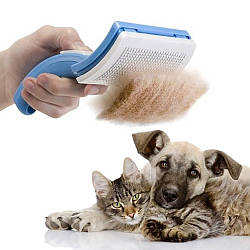 Щітка для вичісування вовни Pet Zoom / Гребінець для собак та котів
