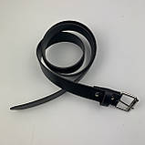 Жіночий класичний тонкий пояс 001 чорний, фото 7