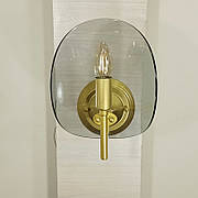 Золота сучасна бра (56-WLPR0032-1 GD+BK)