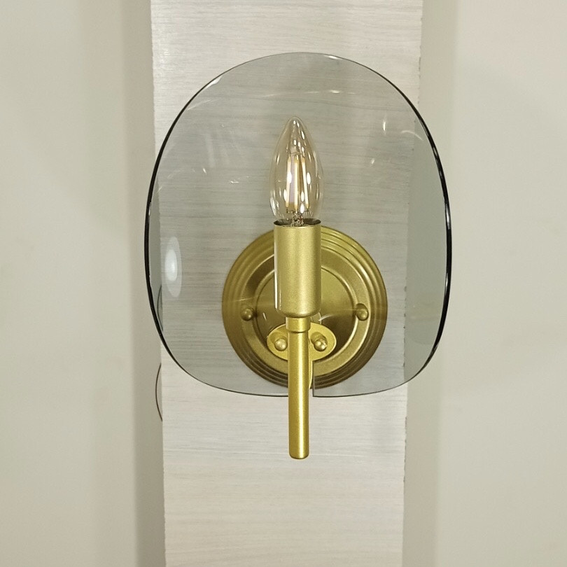 Золота сучасна бра (56-WLPR0032-1 GD+BK)