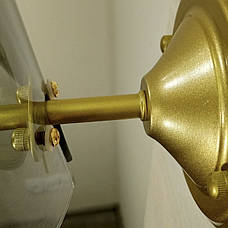 Золота сучасна бра (56-WLPR0032-1 GD+BK), фото 5