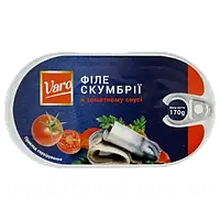 Філе скумбрії в томатному соусі Варо Varo 170g