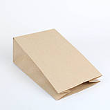 Крафтові пакети без ручок - Паперові крафт пакети з широким дном, фото 4