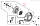Стартер Honda GX340 390 610 620 EG4500 EG5500 EP6500 Garden WP 50 Firman Forte FG 6500E Sturm PG 8770E Kentavr 28400-Z5T-013ZA, фото 4