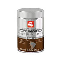 Кава в зернах illy Monoarabica Brazil середньої обжарювання ж/б 250 гр