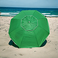 Пляжный большой зонтик 2,2м с 8 спицами и ветровым клапаном