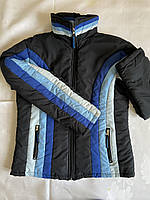 Куртка унисекс чёрная с синими вставками размер M -( L)