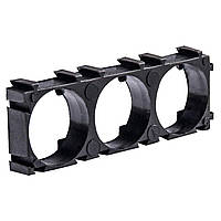 Холдер держатель 18650 для аккумуляторов 3 на 1 на 3 аккумулятора