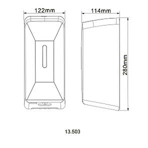 Дозатор сенсорний для антисептика HOTEC 13.503 ABS White, фото 4