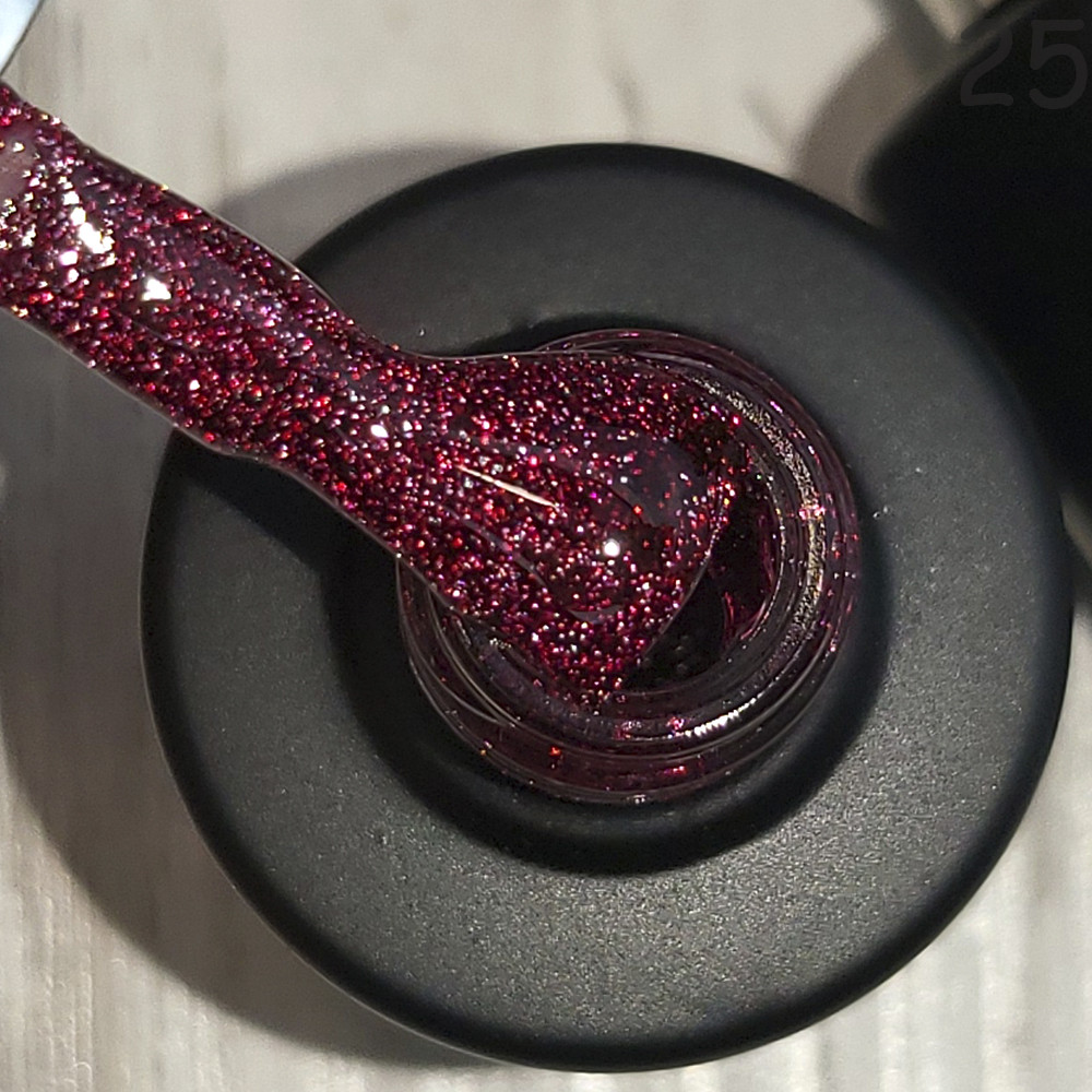 Гель лак для нігтів Saga Fiery Gel №25 вишневий 8мл