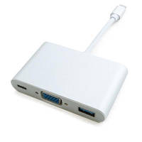 Порт-репликатор EXTRADIGITAL USB Type-C to VGA/USB 3.0/Type-C (0.15m) (KBV1690)