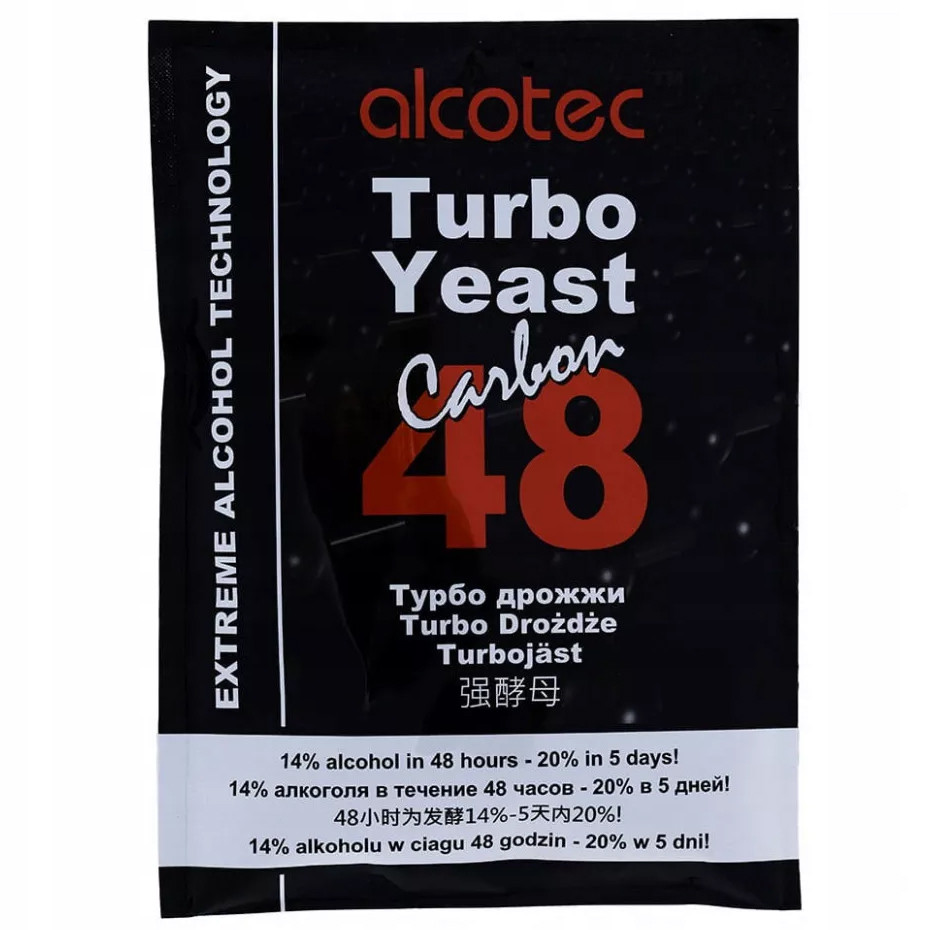 Турбо дріжджі Alcotec Carbon 48 з активованим вугіллям
