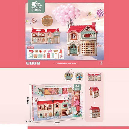 KB 99-53 Іграшковий будиночок, меблі для ляльки, фото 1