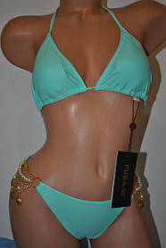 Купальник Fuba.Vi з ракушками на трусах Бірюзовий