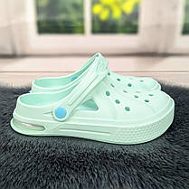 Сабо крокси жіночі м'ятного кольору на балоні Даго Стиль 2794, фото 2