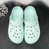 Сабо крокси жіночі м'ятного кольору на балоні Даго Стиль 2794, фото 4