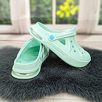 Сабо крокси жіночі м'ятного кольору на балоні Даго Стиль 2794, фото 5