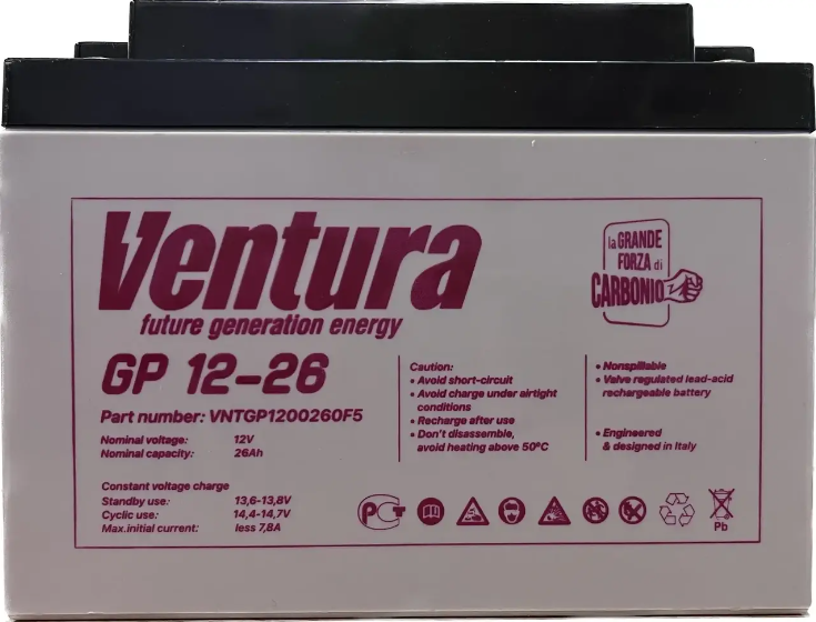 Акумуляторна батарея 12 В/26 А·год Ventura GP 12-26