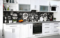Скинали на кухню Zatarga «Мыльные пузыри» 600х2000 мм виниловая 3Д наклейка кухонный фартук самоклеящаяся