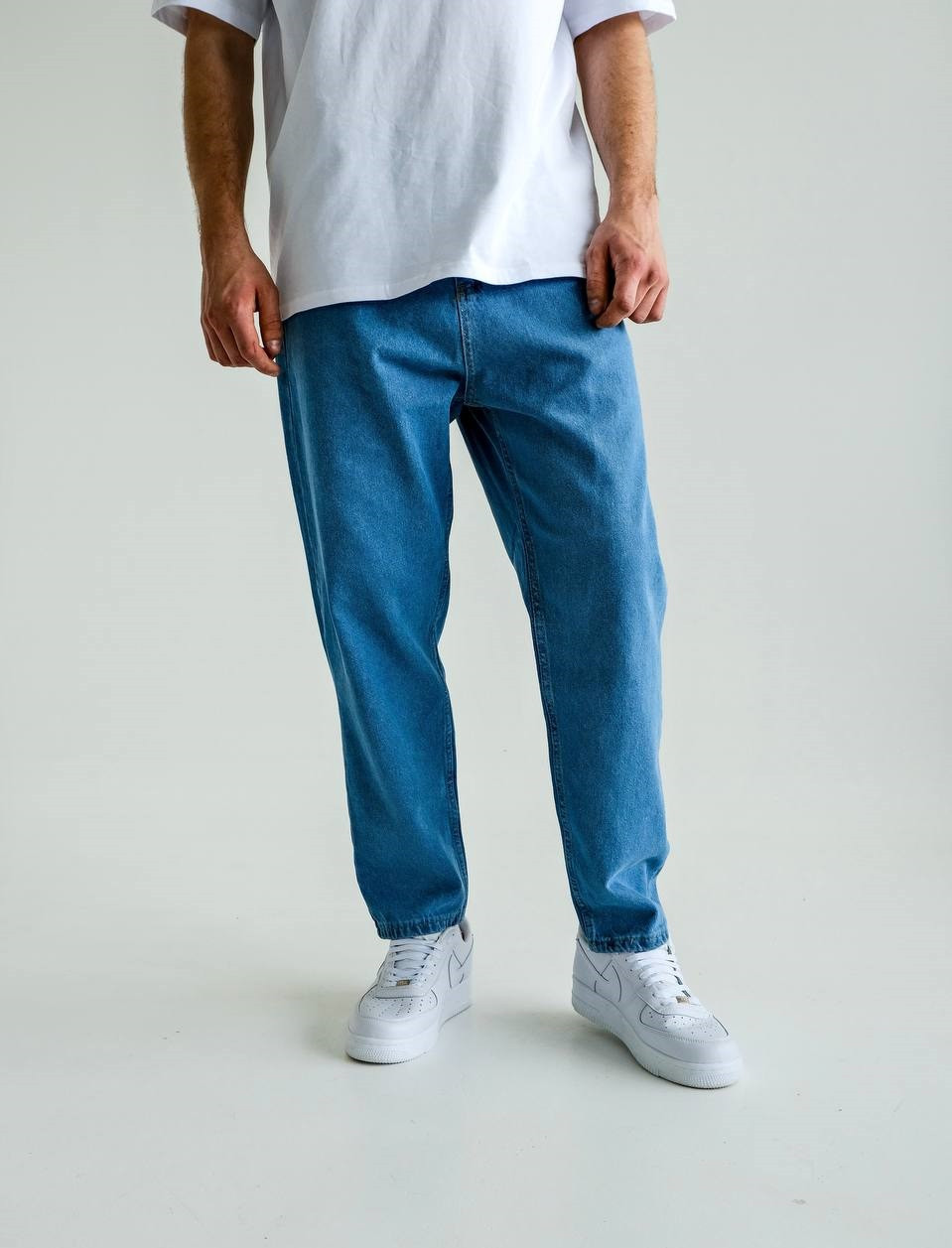 Купить Джинсы Мом мужские синие, мужские джинсы бойфренд синего цвета ...