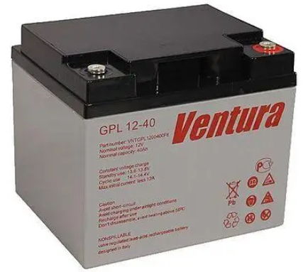 Акумуляторна батарея 12 В/40 А·год Ventura GPL 12-40
