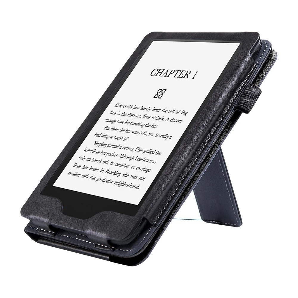 Чохол PocketBook 632 Touch HD 3 з ремінцем для руки та підставкою чорний – TPU обкладинка для Покетбук
